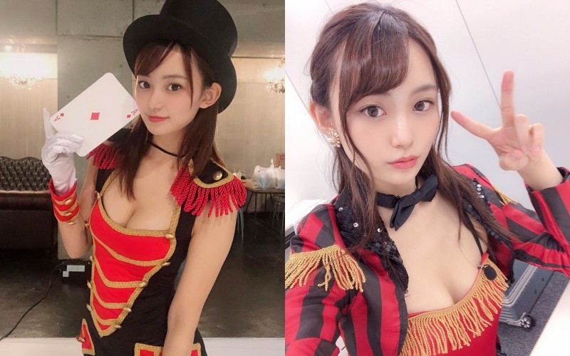 巨乳魔術師「御寺ゆき」從深溝中變出撲克牌　觀眾目瞪口呆肯定不是因為魔術…