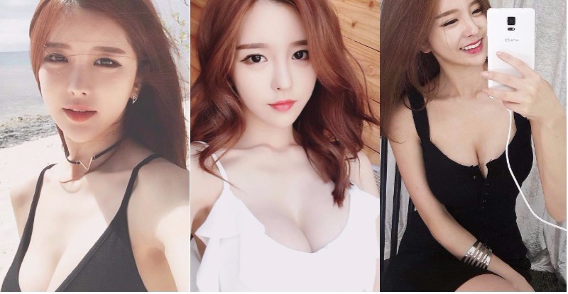 可惡！「美乳女神」性感穿絲襪…衣服敞開「肉球」大幅度跳出，讓人大噴鼻血