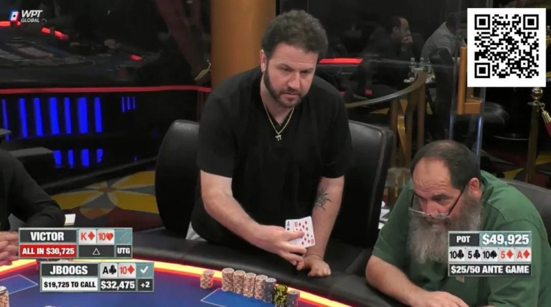 【EV扑克】离谱冤家牌！他拿第三坚果牌长考5分钟不愿意跟注，秀牌后一桌人都好气愤！