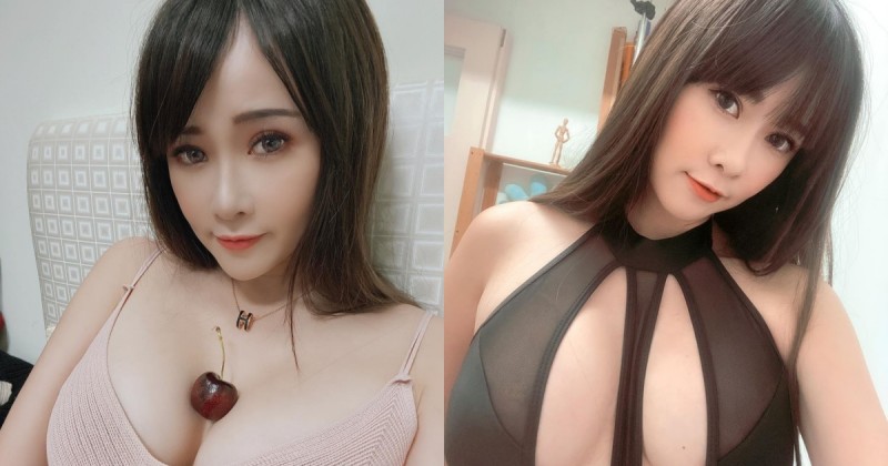有容奶大的長腿美人「妃妃」！兇猛F罩杯夾櫻桃好吃又好玩，網友：我也要！