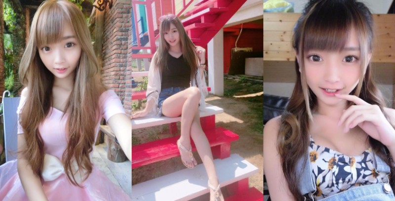 街上捕獲「甜美長腿正妹」原來是外拍學生妹！仔細一看身材很有料！