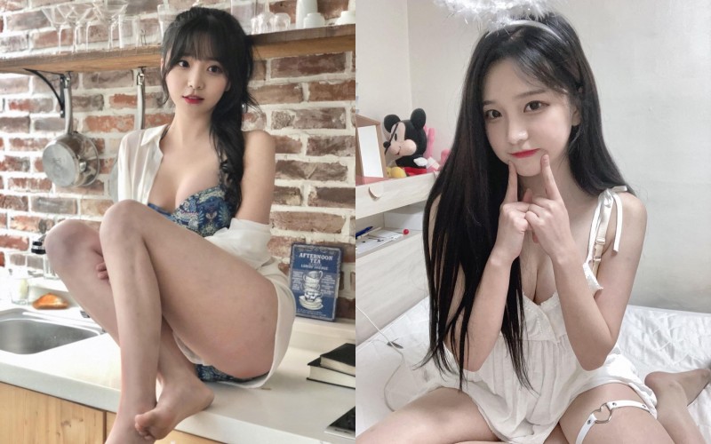 來廚房驚見「甜美小廚娘」坐在流理台把自己當佳餚　如果可以，先來杯牛奶好嗎…？