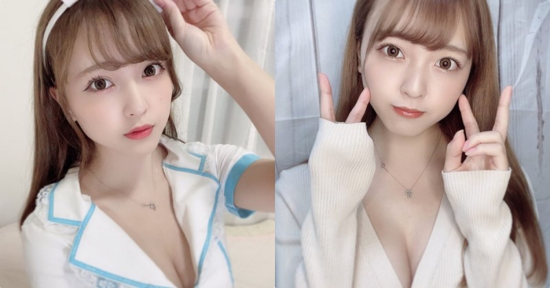 可愛櫻花妹「自拍穿上深V款式」，「超萌表情」讓人招架不住！