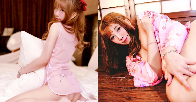 「粉嫩櫻花妹」開襟就掏「軟嫩猛乳」，蜜汁臀腿讓人超想咬！