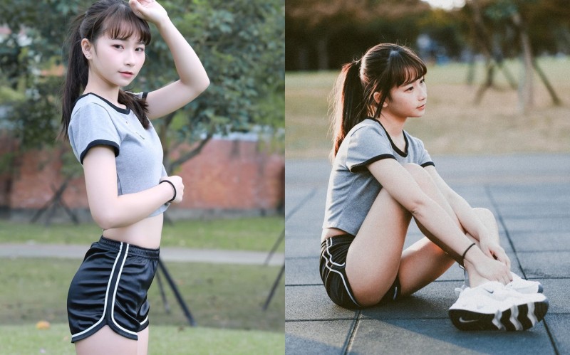 氣質小清新「陳Q妹」辣穿真理褲神視角曝光　「白皙嫩腿+渾圓美臀」可愛到太過分