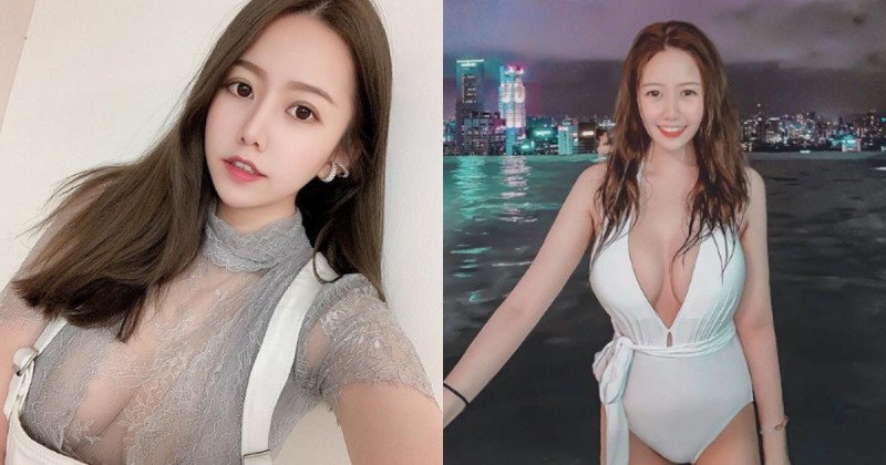 看三眼就讓你戀愛！「夏筠婷」兇猛胸球太驚人，透膚薄紗藏不住豐滿曲線！