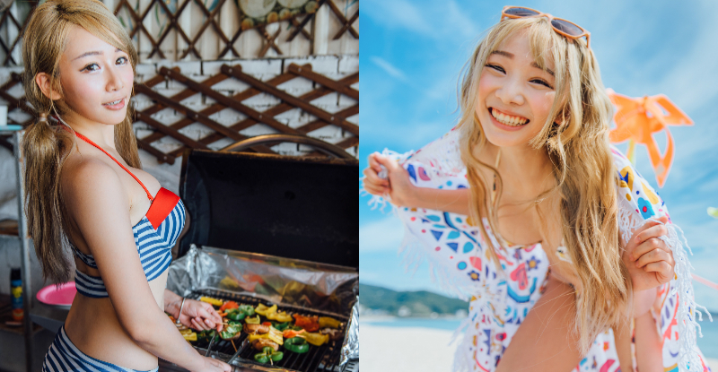 專屬閨密夏日「私密狂歡派對」！「機機 Shacy」爆乳BBQ性感大秀比基尼！
