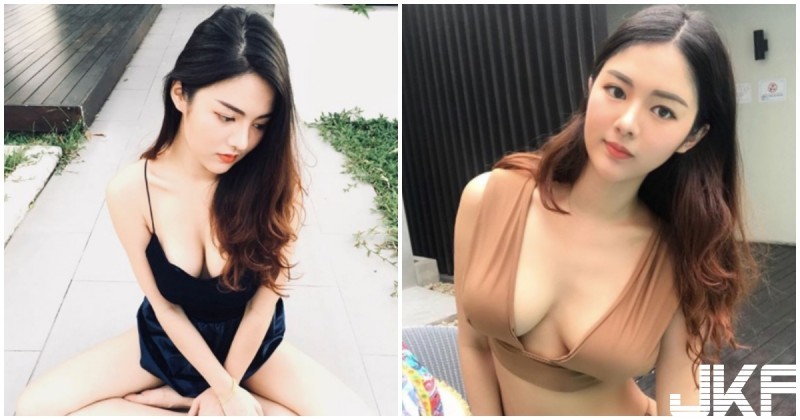 正妹「超大八字奶」外露！低胸視角超邪惡，完全誘人犯罪！