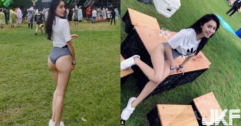 草地上有水蜜桃！「美腿健身教練」比基尼曬裸臀，粉嫩「翹挺蜜桃」實在太讓人想壞壞…